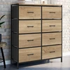 Image de Commode industrielle avec 8 tiroirs en tissu