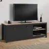 Image de Meuble TV vintage bois et noir