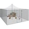 Image de Volière 12m² parc grillagé 3x4 M enclos poulailler pour animaux de basse cour