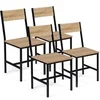 Image de Lot de 4 chaises de cuisine DETROIT design industriel