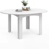 Image de Table a manger extensible sans tiroir en.casa 8 personnes en bois 110 x 110 cm