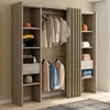 Image de Dressing double extensible en bois 120/180 x 180 cm