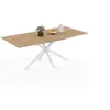 Image de Table a manger extensible sans tiroir 10 personnes rectangulaire en Bois L 160 cm