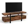 Image de Meuble TV 140 cm AUSTRIA avec tiroirs bois pieds épingle