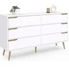 Image de Commode 6 tiroirs HELSINKI XXL 140 cm scandinave blanc