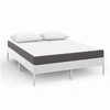 Image de Matelas mousse 140x190 cm accueil moelleux soutien ferme epaisseur 16 cm Non specifie zones housse de matelas