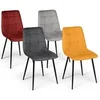 Image de Lot de 4 chaise en metal non empilable non pliable interieur H. 45 cm gris