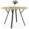 Image de Table a manger fixe sans tiroir 6 personnes rond en Bois L 110 cm