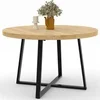 Image de Table a manger fixe sans tiroir en mdf 6 personnes 110 x 110 cm