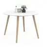 Image de Table a manger fixe sans tiroir en mdf 4 personnes 110 x 110 cm