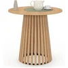 Image de Table à manger ronde CARMEN - Bois panneau de particule - 80 x 80 cm