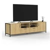 Image de Meuble TV 180 cm DETROIT 2 portes 2 tiroirs design industriel