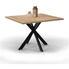 Image de Table basse carrée ALIX 70 cm pied araignée bois et noir