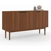 Image de Buffet vintage VIGGO 140 cm 3 portes effet noyer