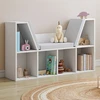Image de Bibliothèque banc blanche 6 cases