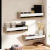 Image de Etagères à épices hêtre et blanc