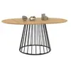 Image de Table a manger extensible sans tiroir en.casa 8 personnes en bois 150 x 110 cm