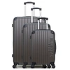 Image de bluestar - set de 3 valises bucarest 75 cm 4 roues - gris fonce