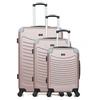 Image de - set de 3 abs congo 4 roues - rose dore