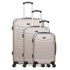 Image de - set de 3 abs congo 4 roues - beige