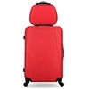 Image de - lot de 2 - valise weekend et vanity lanzarote - rouge