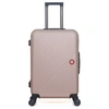 Image de - valise weekend abs spiez 4 roues 65 cm - rose dore