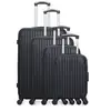 Image de - set de 4 valises carpates-m 75 cm 4 roues - noir