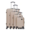 Image de bluestar - set de 4 valises london-m 75 cm 4 roues - beige