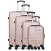 Image de bluestar - set de 4 valises miami-m 75 cm 4 roues - rose dore