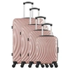 Image de - set de 4 valises lagos-m 75 cm 4 roues - rose dore
