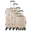 Image de - set de 4 valises lagos-m 75 cm 4 roues - beige