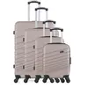 Image de Set de 4 valises valises rigides tigre-m - rose dore