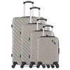 Image de Ensemble de 4 roues en ABS Cite M, beige - Bluestar