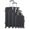 Image de Ensemble de 4 roues en ABS Cite M, noir - Bluestar