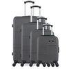 Image de bluestar - set de 4 valises miami-m 75 cm 4 roues - gris fonce