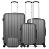 Image de bluestar - set de 4 valises napoli-c 75 cm 4 roues - gris fonce