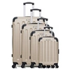 Image de bluestar - set de 4 valises madrid-m 75 cm 4 roues - beige