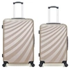 Image de - lot de 2 - valise grand format et valise weekend danube - beige