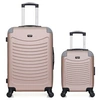 Image de - lot de 2 - valise weekend et valise cabine xxs congo - rose dore
