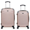 Image de - lot de 2 - valise weekend et valise cabine congo - rose dore