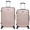 Image de - lot de 2 - valise grand format et valise weekend congo - rose dore