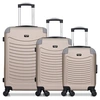 Image de - lot de 3 - valise weekend, valise cabine et valise cabine xxs congo - beige