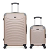Image de - lot de 2 - valise weekend et valise cabine xxs congo - beige