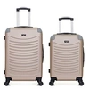 Image de - lot de 2 - valise weekend et valise cabine congo - beige