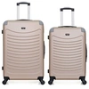Image de - lot de 2 - valise grand format et valise weekend congo - beige