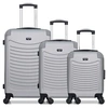 Image de - lot de 3 - valise weekend, valise cabine et valise cabine xxs congo - gris