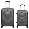 Image de - lot de 2 - valise weekend et valise cabine congo - gris fonce