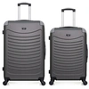 Image de - lot de 2 - valise grand format et valise weekend congo - gris fonce