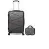 Image de - lot de 2 valise weekend + vanity amazone - gris fonce