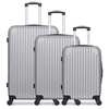 Image de - lot de 3 - valise grand format, valise weekend et valise cabine carpates - gris